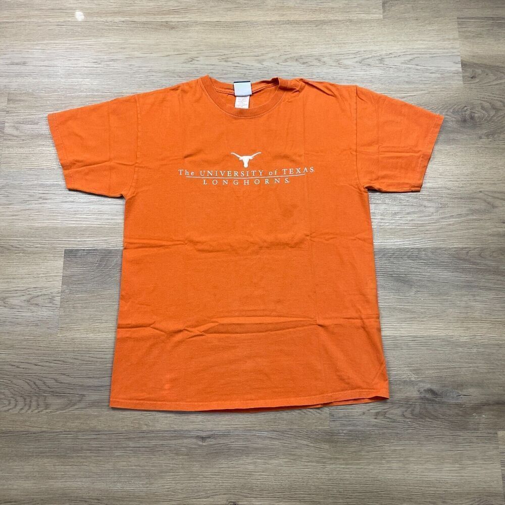 Vintage Texas Longhorns Shirt Mens Large Orange Football Ncaa 90s College